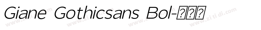 Giane Gothicsans Bol字体转换